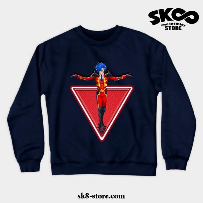 Adam Tri Crewneck Sweatshirt Navy Blue / S