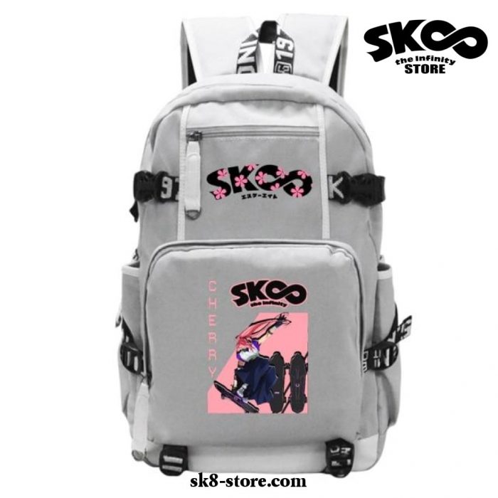 Cherry Blossom Sk8 The Infinity School Backpack Gray