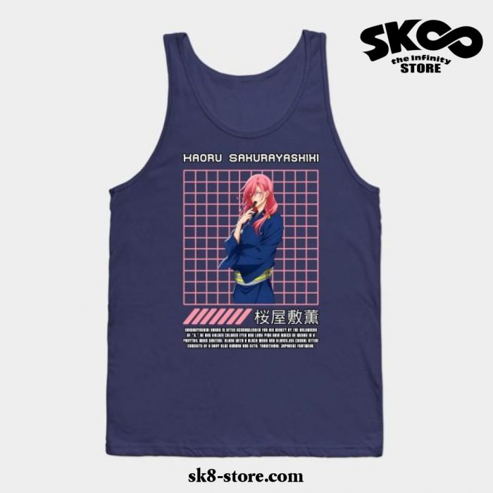 Kaoru Sakurayashi Tank Top Navy Blue / S