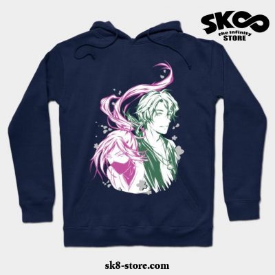 Matchablossom Hoodie Navy Blue / S