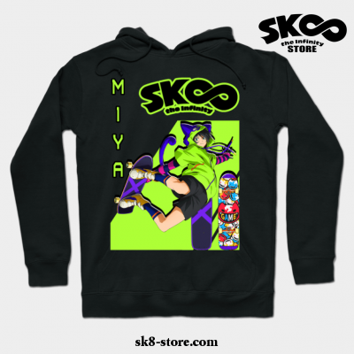 Miya Wirh Skateboard Hoodie Black / S