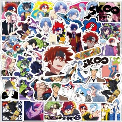 New Design 10/50/100Pcs Sk8 The Infinity Skateboard Stickers Ab-100Pcs