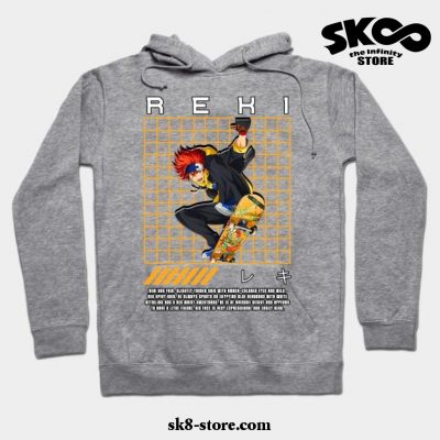 Reki Line Rect Hoodie Gray / S