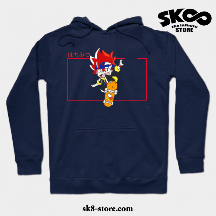 Sk8 The Infinity Cartoon Hoodie Navy Blue / S