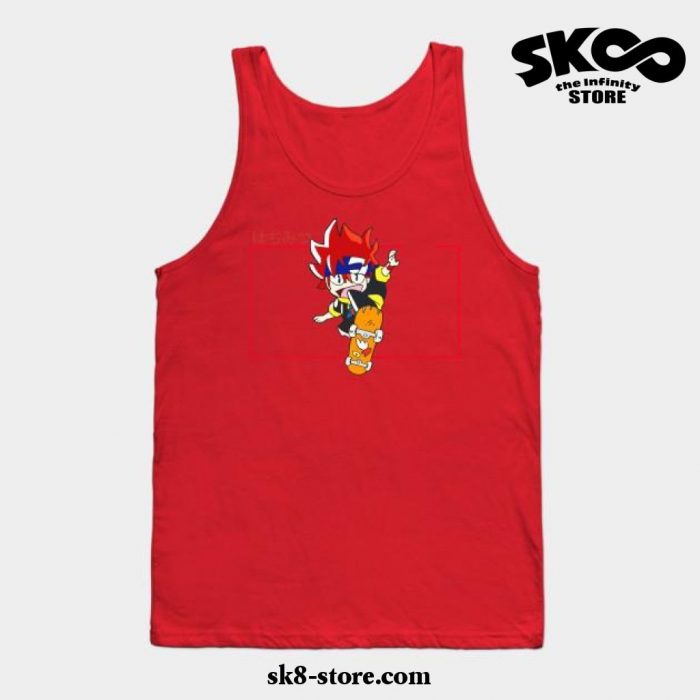 Sk8 The Infinity Cartoon Tank Top Red / S