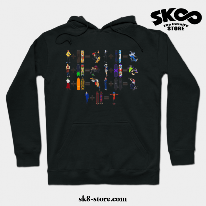 Sk8 The Infinity Characters Hoodie Black / S