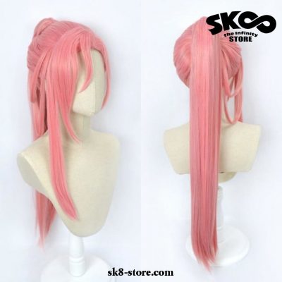 Sk8 The Infinity Cherry Blossom Kaoru Sakurayashiki Pink Long Wig Cosplay Ponytail