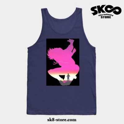 Sk8 The Infinity Cool Negative Space Tank Top Navy Blue / S