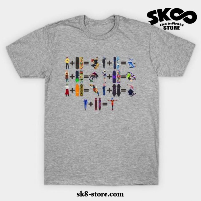 Sk8 The Infinity Cute T-Shirt Gray / S