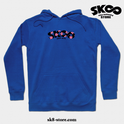 Sk8 The Infinity. Flower Logo Hoodie Blue / S