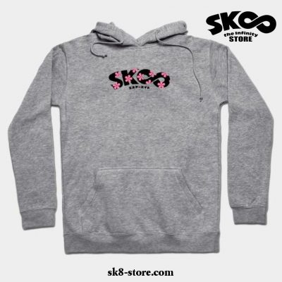 Sk8 The Infinity. Flower Logo Hoodie Gray / S