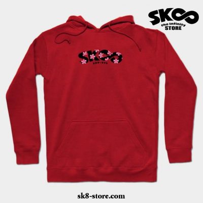 Sk8 The Infinity. Flower Logo Hoodie Red / S