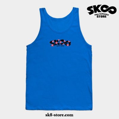 Sk8 The Infinity. Flower Logo Tank Top Blue / S