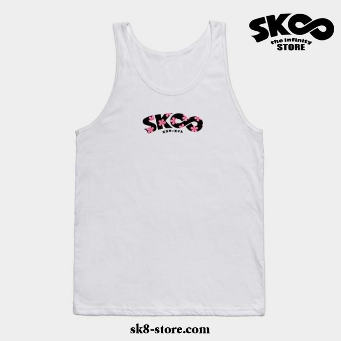 Sk8 The Infinity. Flower Logo Tank Top White / S