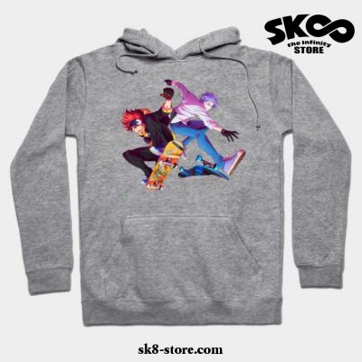 Sk8 The Infinity Kyan And Hansegawa Hoodie Gray / S