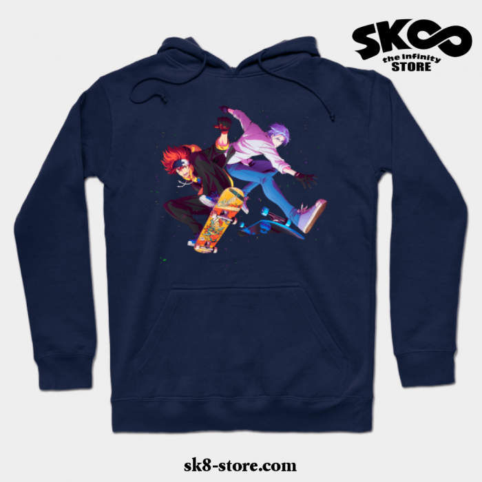 Sk8 The Infinity Kyan And Hansegawa Hoodie Navy Blue / S