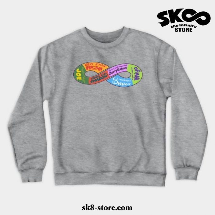 Sk8 The Infinity Main Squad Crewneck Sweatshirt Gray / S