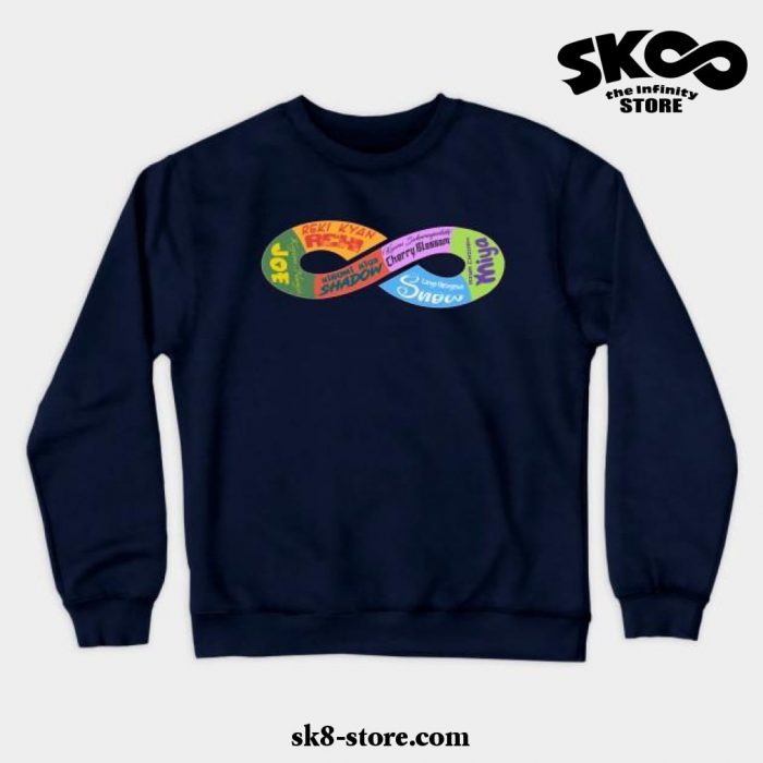 Sk8 The Infinity Main Squad Crewneck Sweatshirt Navy Blue / S