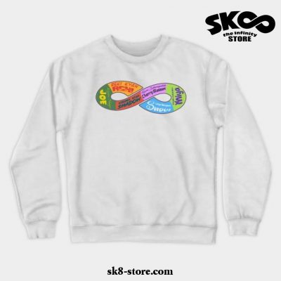 Sk8 The Infinity Main Squad Crewneck Sweatshirt White / S