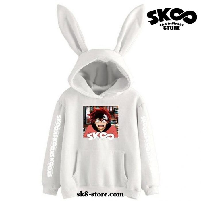 Sk8 The Infinity Rabbit Hoodie White / S