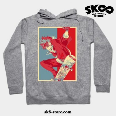 Sk8 The Infinity Reki Kyan Hope Style Hoodie Gray / S