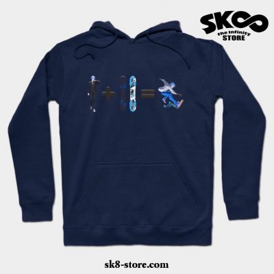 Snow Vertical Hoodie Navy Blue / S