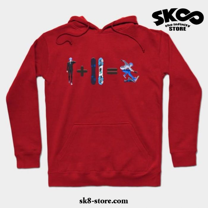 Snow Vertical Hoodie Red / S