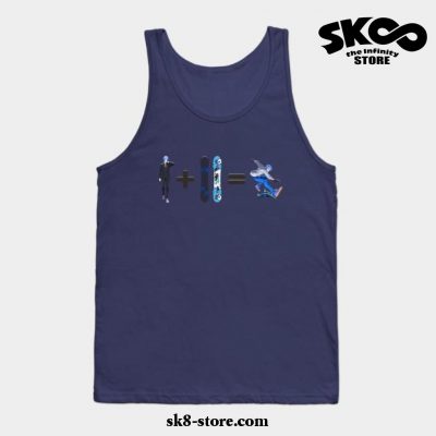 Snow Vertical Tank Top Navy Blue / S