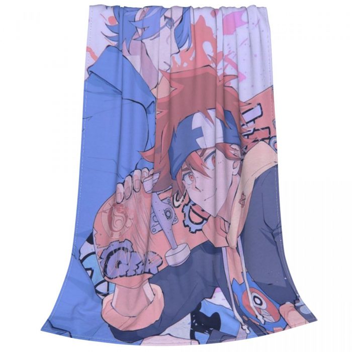 Anime SK8 The Infinity Fuzzy Blanket Kyan Reki Hasegawa Langa Yaoi Funny Throw Blankets for Sofa 3 - SK8 the Infinity Store