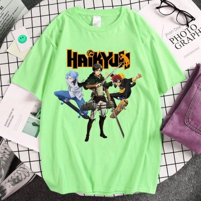 Hot Sale Tees Haikyuu Jujutsu Kaisen Sk8 The Infinity Attack on Titan Fashion Trend Brand Summer 1 - SK8 the Infinity Store