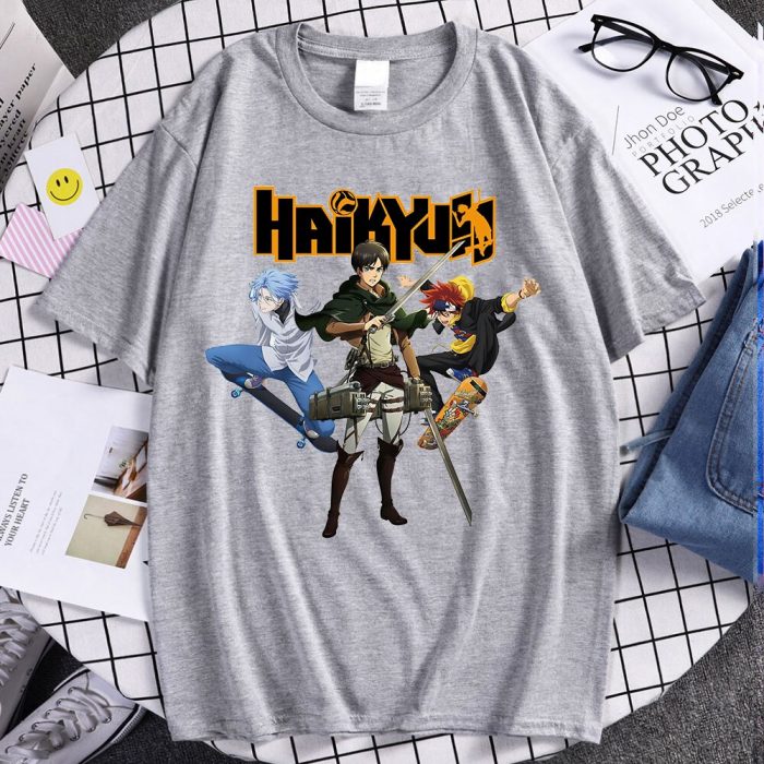 Hot Sale Tees Haikyuu Jujutsu Kaisen Sk8 The Infinity Attack on Titan Fashion Trend Brand Summer 2 - SK8 the Infinity Store