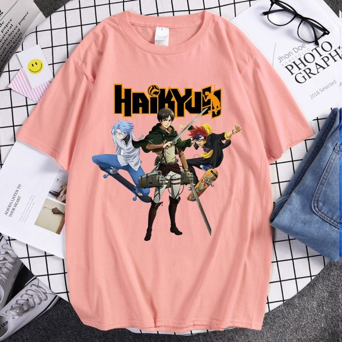 Hot Sale Tees Haikyuu Jujutsu Kaisen Sk8 The Infinity Attack on Titan Fashion Trend Brand Summer 3 - SK8 the Infinity Store