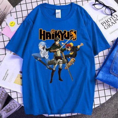 Hot Sale Tees Haikyuu Jujutsu Kaisen Sk8 The Infinity Attack on Titan Fashion Trend Brand Summer 4 - SK8 the Infinity Store