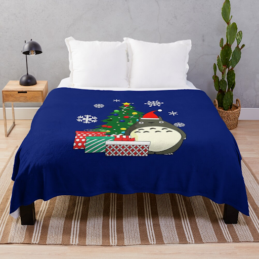 Studio Ghibli My Neighbor Totoro Christmas Throw Blanket